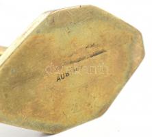 Art deco tános. Réz szobor. XX. sz. eleje. Jelzett (Austria) m: 13 cm