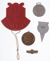 ~1970-1980. "Orion TV Rádió" 5db klf jelvény T:2,2-