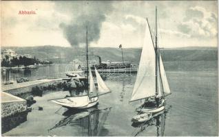 Abbazia, Opatija; vitorlások. Divald Károly 1699-1907 / sailing ships
