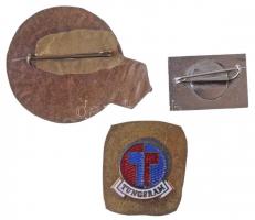 3db klf Tungsram jelvény, közte "Zalakaros Tungsram Természetjárók IV. Találkozója" zománc...