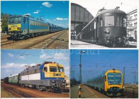 9 db MODERN motívum képeslap: magyar vasutak, villanymozdonyok / 9 modern motive postcards: Hungarian railway, electric trains