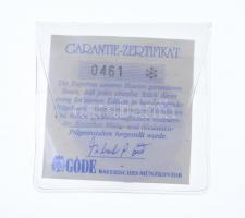 NSZK 1988. "I. Vilmos / A három császár éve 1888" aranyozott fém emlékérem (32mm) + DN &qu...