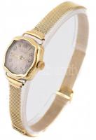 MOvado 14K arany (Au) női karóra. Jelzett, működőképes állapotban, 14K arany szíjjal. össz bruttó 19...