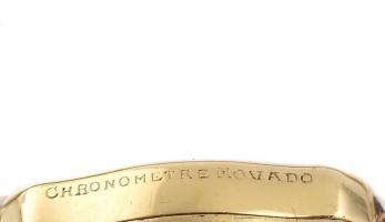 MOvado 14K arany (Au) női karóra. Jelzett, működőképes állapotban, 14K arany szíjjal. össz bruttó 19...