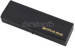 MOvado 14K arany (Au) női karóra. Jelzett, működőképes állapotban, 14K arany szíjjal. össz bruttó 19...