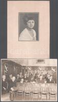 cca 1900-1933 össz 18 db fotó, fotólap és képeslap, többségében műtermi portré, többek közt 1 db Fan...