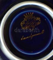 Ilmenau barokk jelenetes porcelán mokkás készlet, 4 személyes, kézzel festett/matricás, jelzett, kis...