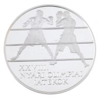 2004. 5000Ft Ag "Nyári olimpia - Athén" díszdobozban, tanúsítvánnyal T:PP kis fo. Adamo EM...