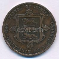 Jersey 1871. 1/13Sh Br "Viktória" T:2,2- ph.
Jersey 1871. 1/13 Shilling Br "Victoria...