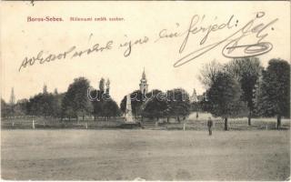 1910 Borossebes, Boros-Sebes, Sebis; Milleniumi emlék szobor / monument