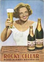 Rocky Cellar Biere Blonde Hongroise. magyar sörreklám / Hungarian beer advertisement (EK)