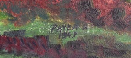 Payer A 1942 (?) jelzéssel: Vízparti társaság. Olaj, karton, 34x44,5 cm