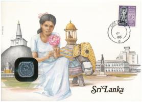 Sri Lanka 1978. 5c felbélyegzett borítékban, bélyegzéssel, német nyelvű leírással T:1  Sri Lanka 1978. 5 Cents in envelope with stamp and cancellation, with German description C:UNC