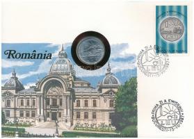 Románia 1966. 1L felbélyegzett borítékban, bélyegzéssel, német nyelvű leírással T:1  Romania 1966. 1 Leu in envelope with stamp and cancellation, with German description C:UNC