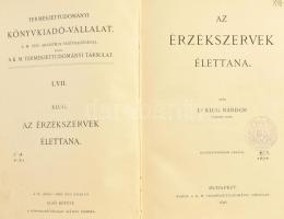 Klug Nándor: Az érzékszervek élettana. Kilenczvenhárom ábrával.
Bp. 1896. K. M. Term.tud. Társ. VII...