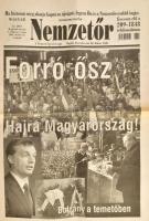 2002 Nemzetőr, 2002, okt. 31. száma, a címlapon Orbán Viktorral és Csurka Istvánnal, 16 p.