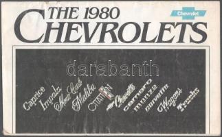 1980 The Chevrolets prospektus, fotókkal, angol nyelven, 23+1 p.