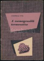 Csepregi Pál: A csemegeszőlő termesztése. Hungarofruct Kiskönyvtára. Bp., 1958, Mezőgazdasági. Második kiadás. Kiadói papírkötés, aláhúzásokkal.