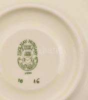 Zsolnay pillangó mintás 12 személyes mokkás készlet. Kézzel festett, jelzett, hibátlan. eredeti dobo...