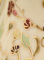 Zsolnay pillangó mintás 12 személyes mokkás készlet. Kézzel festett, jelzett, hibátlan. eredeti dobo...