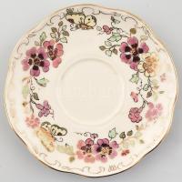 Zsolnay pillangó mintás 6 személyes teás készlet. Kézzel festett, jelzett, hibátlan. eredeti dobozáb...