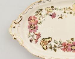 Zsolnay pillangó mintás 6 személyes süteményes készlet. Kézzel festett, jelzett, hibátlan. eredeti d...