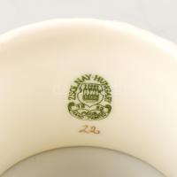 Zsolnay pillangó mintás 5 db szalvétagyűrű. Kézzel festett, jelzett, hibátlan