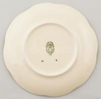 Zsolnay pillangó mintás 5 db kis tányér. Kézzel festett, jelzett, hibátlan. d:15,5 cm