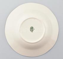 Zsolnay pillangó mintás 6 db mély/leveses tányér. Kézzel festett, jelzett, hibátlan