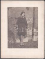 cca 1930-40 össz. 4 db női portréfotó, egyik DElse budapesti fényképész címkéjével jelzett egy másik photo Almássy Bp. 1931 ceruzás jelzéssel, vintage fotó kartonon, 17x12,5 és 17x23,5 cm közötti méretben