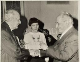 cca 1960-1991 Kodály Zoltánnal és Bárdos Lajossal kapcsolatos fotó tétel, össz. 8 db: Kodály Zoltán,...