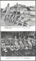 cca 1960-80 vegyes nagy MTI sajtófotó tétel, sok divat témában, néhány balatoni felvétellel, stb., ö...