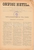 1954 Az Orvosi Hetilap évfolyama könyvbe kötve, műbőr táskában