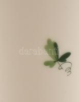 Augarten Wien petrezselyem mintás kis porcelán váza, kézzel festett, jelzett, hibátlan, m: 12 cm