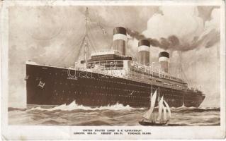 1923 SS Leviathan. United States Lines ocean liner (fl)