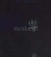 Hollóházi porcelán "Tejipar" hamutartó, matricás, jelzett, kis kopásnyomokkal, 16×16 cm