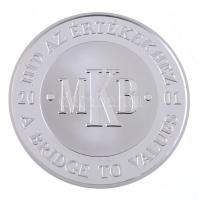 2001. MKB / Az első magyar hídpénz 1849 Ag emlékérem eredeti dísztokban (31,09g/0.999/42,5mm) T:PP