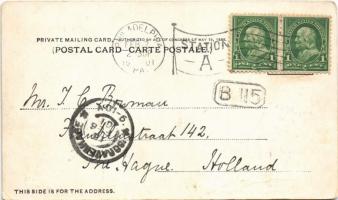 1901 Philadelphia, Philadelphia & Reading Railroad Station, tram. E. C. Kropp No. 203. Art Nouve...