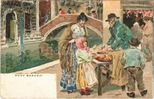 Venezia, Venice; Zuca Baruca! / Italian folklore, litho (EK)