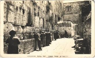 1950 Jerusalem, Wailing Wall. Judaica (worn corners)