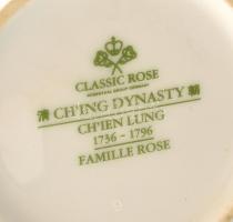 Rosenthal Classic Rose Ch'ien Lung kínai mintával díszített váza. Kézzel festett, jelzett, kis ...