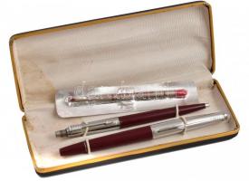 Pax toll készlet, eredeti dobozában tartalék betétekkel Golyóstoll és töltőtoll