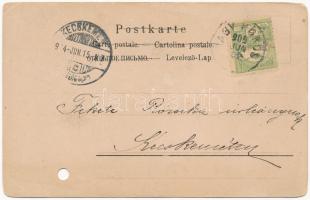 1904 In der Dorfkirche / At the village church s: A. hege (lyukasztott / punched hole)