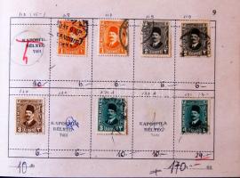 Egyiptom, 7 db maradék cserefüzet (maradványérték: 4.284 Ft)