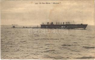 1913 Le Sous-Marin Mariotte / French Navy submarine (fl)
