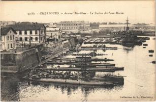Cherbourg, Arsenal Maritime, La Station des Sous-Marins / French Navy submarine station, naval base