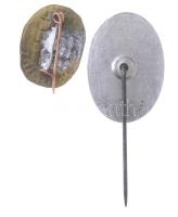 1945. "1945. III. 4. Székesegyházért" sárgaréz lemezkitűző + 1947. "Székesegyházunk ú...