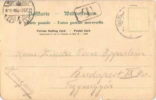 1902 Am Bord des Doppelschrauben-Schnellpostdampfers "Columbia" Hamburg-Amerika Linie. Col...