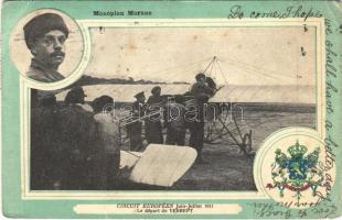 Monoplan Morane. Circuit Européen Juin-Juillet 1911. Le départ de Verrept / Morane-Borel monoplane, John Verrept Belgian aviator, European Circuit June-July 1911 (EB)