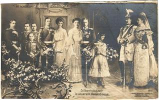 1906 Silberhochzeit in unserem Kaiserhause / Silver Wedding in the German royal family, 25th wedding anniversary of Wilhelm II and Augusta Victoria. Verlag v. Gustav Liersch & Co. 1213. (ragasztónyom / glue mark)